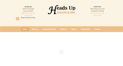 Desktop Screenshot of headsup-salon.com